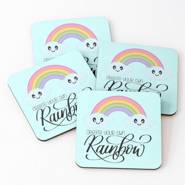Item preview, Create Your Own Rainbow with Kawaii Cute Clouds in Blue designed and sold by Kelly Leung.