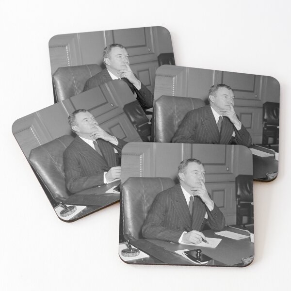 Item preview, Justice Robert H. Jackson Seated At Desk - Circa 1940 designed and sold by warishellstore.