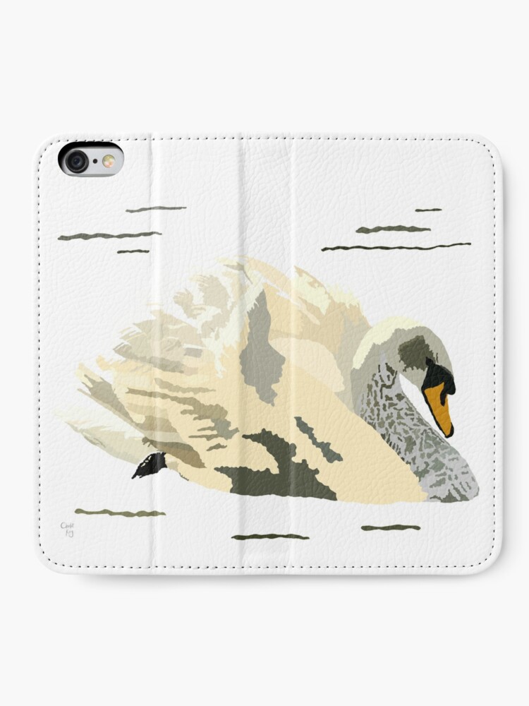 Alternate view of Swan Art iPhone Wallet