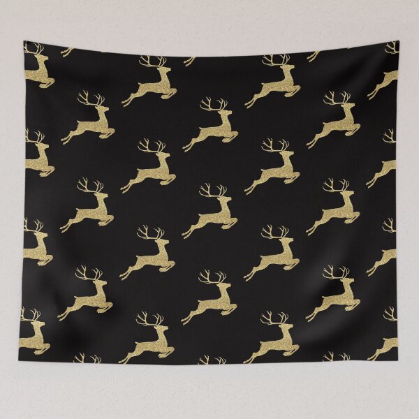 Item preview, Gold Faux Glitter Christmas Reindeer designed and sold by Felicity-K.