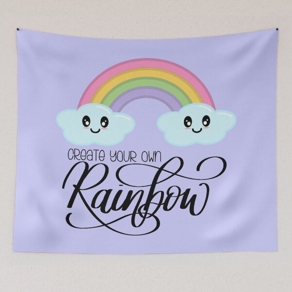 Item preview, Create Your Own Rainbow with Kawaii Cute Clouds in Purple designed and sold by Kelly Leung.