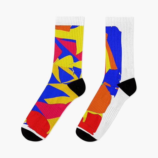Item preview, Blue red orange yellow green shapes designed and sold by headtrackerart.