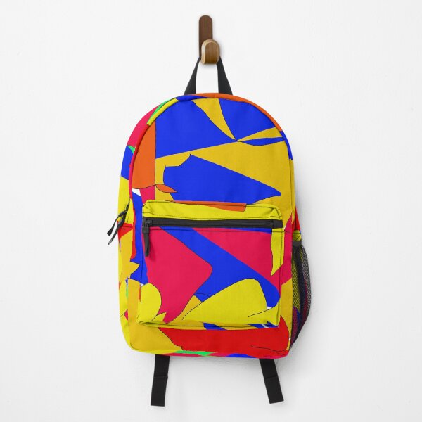 Item preview, Blue red orange yellow green shapes designed and sold by headtrackerart.