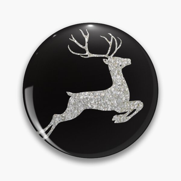 Item preview, Silver Faux Glitter Christmas Reindeer designed and sold by Felicity-K.