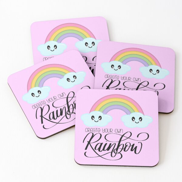 Item preview, Create Your Own Rainbow with Kawaii Cute Clouds in Pink designed and sold by Kelly Leung.
