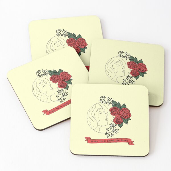 Item preview, WAKE UP & SMELL THE ROSES designed and sold by WokeWords.