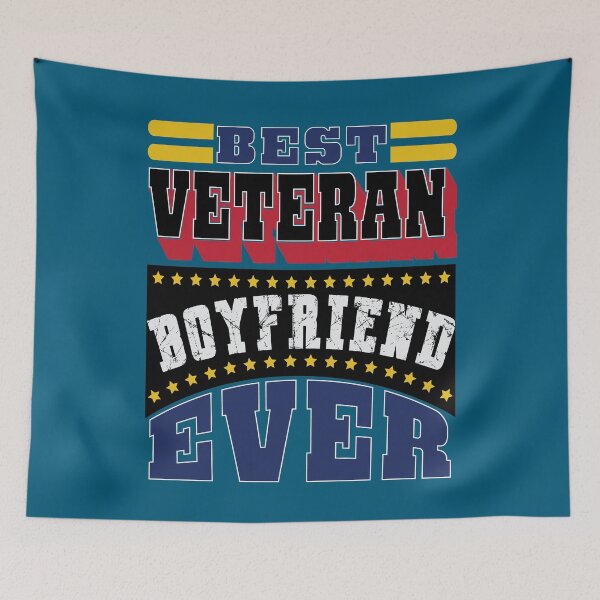 Item preview, Best Veteran Boyfriend Ever  (V1) - navy army marine quotes designed and sold by DebbisPalette.