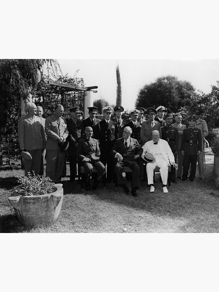 Disover Cairo Conference 1943 - Chiang Kai-shek - Roosevelt - Churchill Canvas