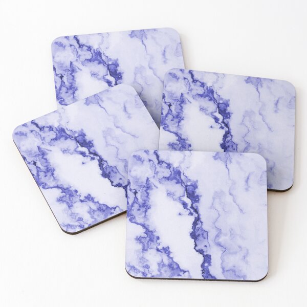 Item preview, Blue Watercolor Marble Art Stone designed and sold by geodeart.