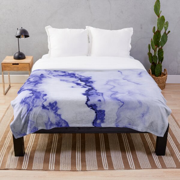 Item preview, Blue Watercolor Marble Art Stone designed and sold by geodeart.