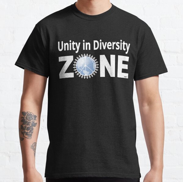 Unity in Diversity ZONE -- black t-shirt Classic T-Shirt