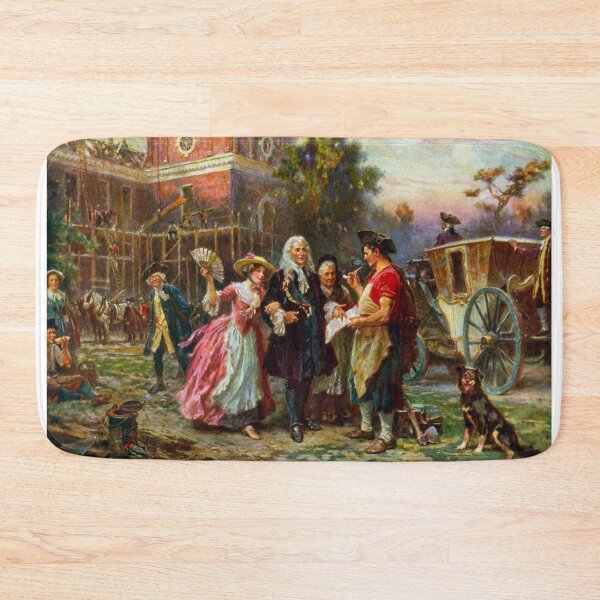 Item preview, Construction Of Independence Hall - Building The Cradle Of Liberty - Jean Leon Gerome Ferris designed and sold by warishellstore.