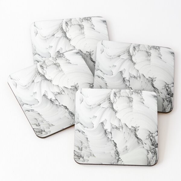 Item preview, White Marble Wave Stone designed and sold by geodeart.