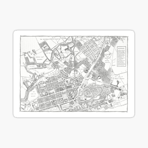 Item preview, Vintage Map of Edinburgh 1880 designed and sold by yourscotland.