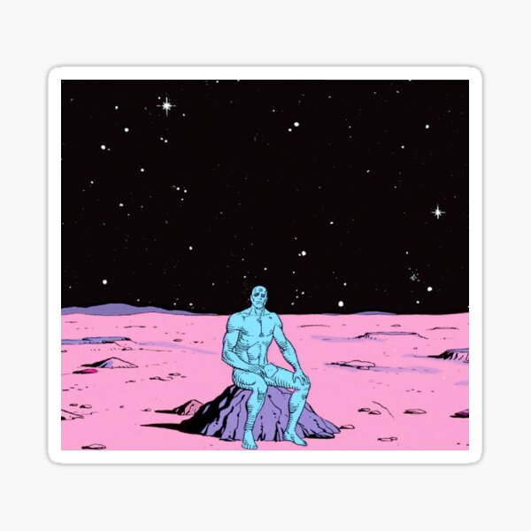 Dr. Manhattan on Mars Sticker