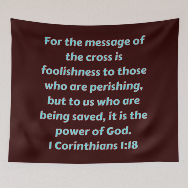 Item preview, Bible Verse 1 Corinthians 1:18 designed and sold by Prayingwarrior.
