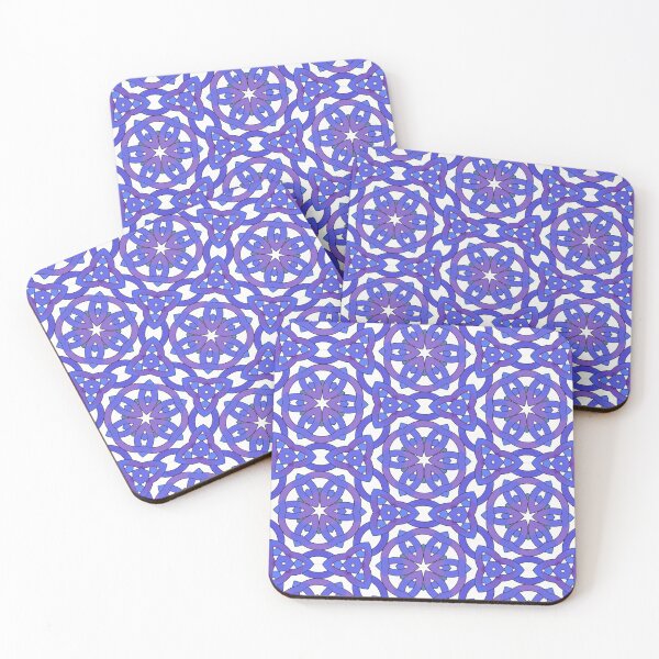 Item preview, Blue and Purple Mosaic Repeat Pattern designed and sold by LaRoach Digital Arts.