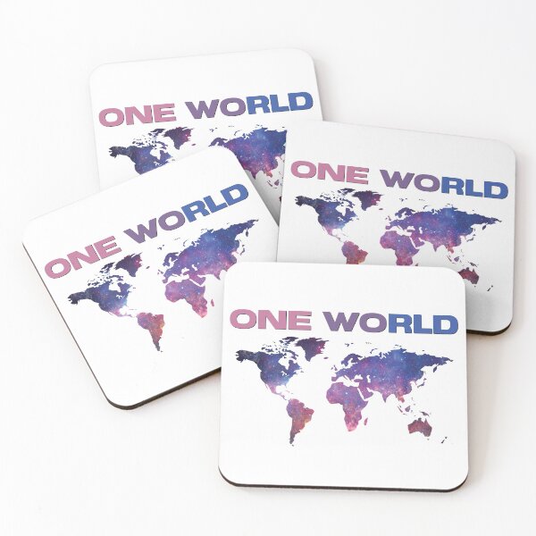 Item preview, One World Bi Pride - LGBTQ Pride - Bi Pride Flag Colors designed and sold by ShowMePrints.