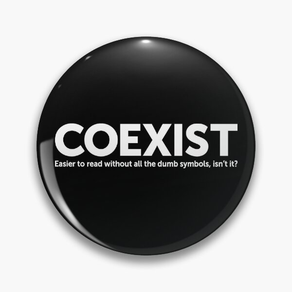 Item preview, A "Coexist" shirt for the rest of us... designed and sold by BoldHeresies.