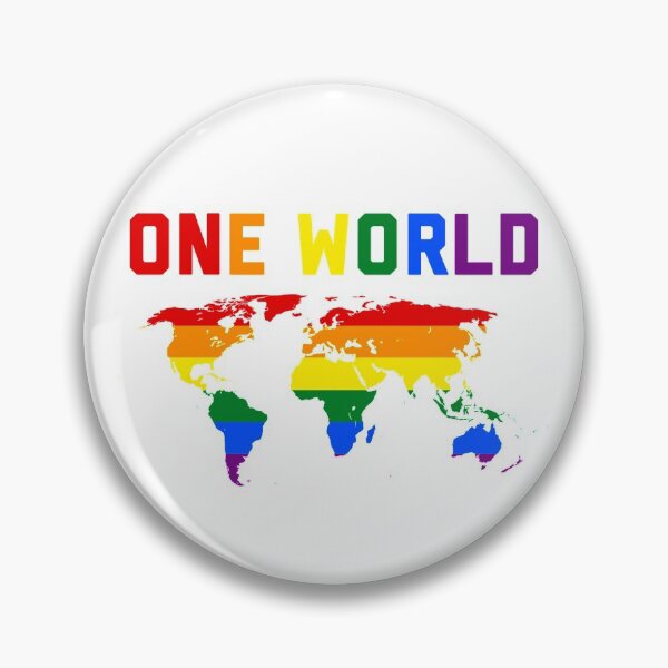 Item preview, One World Rainbow Pride - LGBTQ Pride - Pride Fest designed and sold by ShowMePrints.