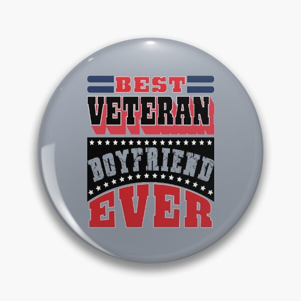 Item preview, Best Veteran Boyfriend Ever  (V3) - navy army marine quotes designed and sold by DebbisPalette.
