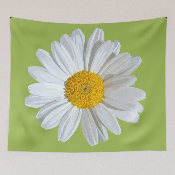 Artikelvorschau, Weiße Margeriten Blüte  auf grün entworfen und verkauft von A-using-colors.