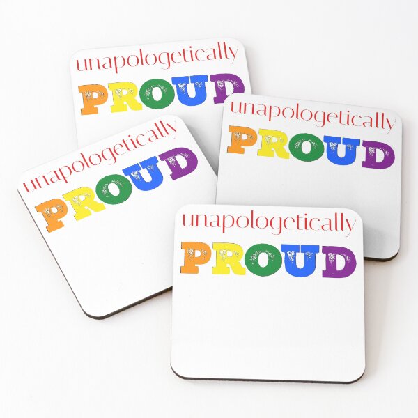 Item preview, Unapologetically PROUD Rainbow Pride - LGBTQ Pride - Pride Fest designed and sold by ShowMePrints.