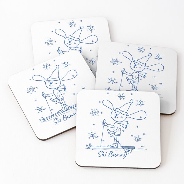Item preview, Ski Bunny Cute Bunny Skiing designed and sold by Red-ElYoubi.
