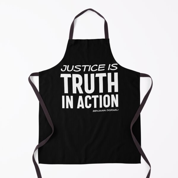 Item preview, Justice is truth in action - Benjamin Disraeli quote (white text) designed and sold by Ofeefee.