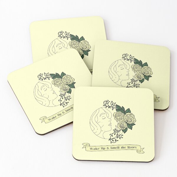 Item preview, WAKE UP & SMELL THE ROSES designed and sold by WokeWords.