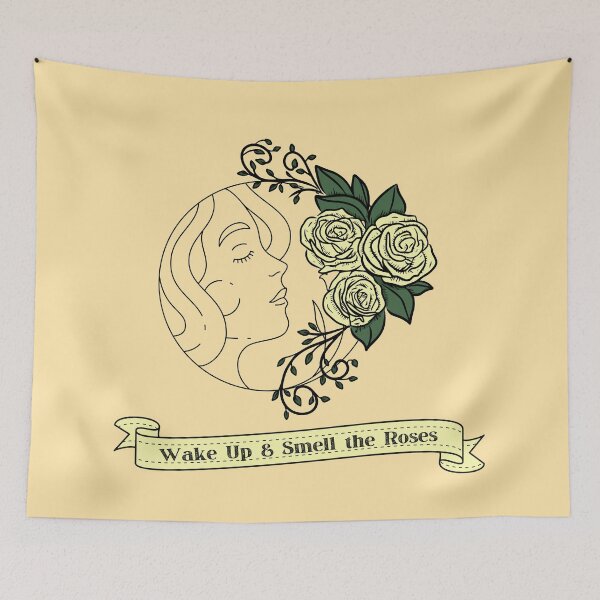Item preview, WAKE UP & SMELL THE ROSES designed and sold by WokeWords.