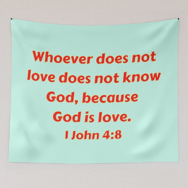 Item preview, Bible Verse 1 John 4:8 designed and sold by Prayingwarrior.