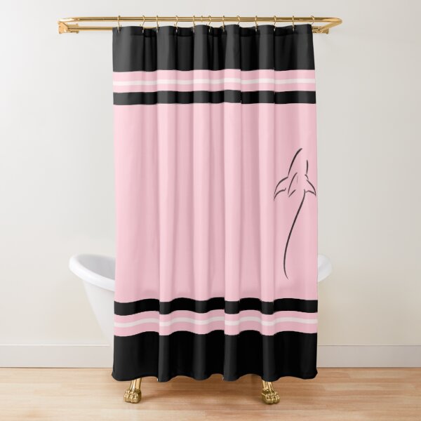 Item preview, Signature shower curtain design designed and sold by slipwits.