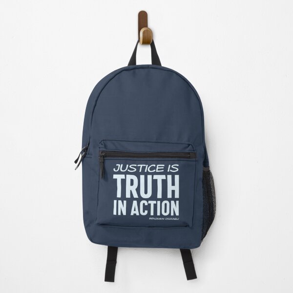 Item preview, Justice is truth in action - Benjamin Disraeli quote (shades of blue) designed and sold by Ofeefee.