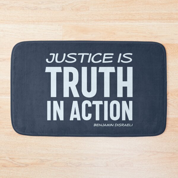 Item preview, Justice is truth in action - Benjamin Disraeli quote (shades of blue) designed and sold by Ofeefee.