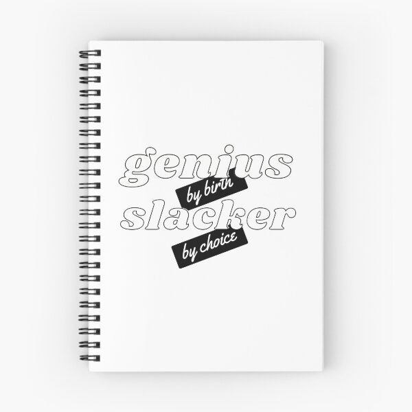Item preview, Genius by birth slacker by choice designed and sold by StudioQ-.
