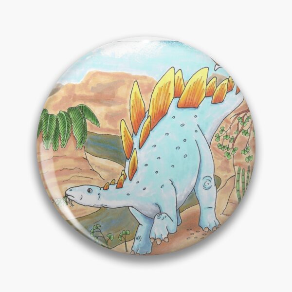 Item preview, stegosaurus on the riverbed artwork paleo designed and sold by CreativeArts Studio.
