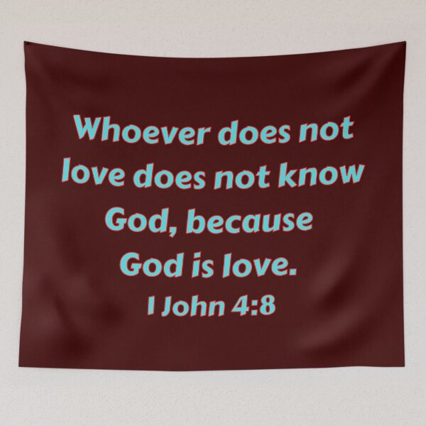 Item preview, Bible Verse 1 John 4:8 designed and sold by Prayingwarrior.