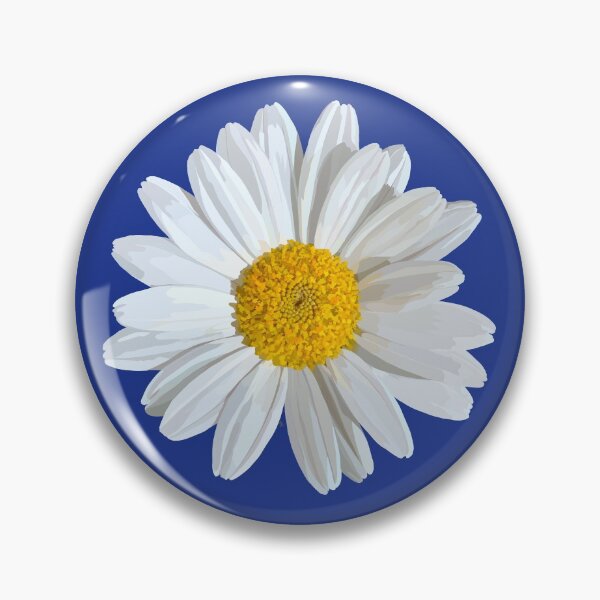 Item preview, Flor de margaritas blancas sobre azul designed and sold by A-using-colors.