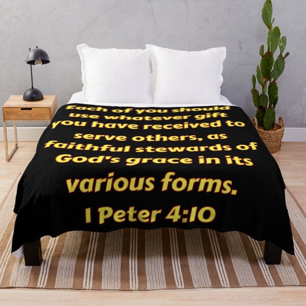 Item preview, Bible Verse 1 Peter 4:10 designed and sold by Prayingwarrior.