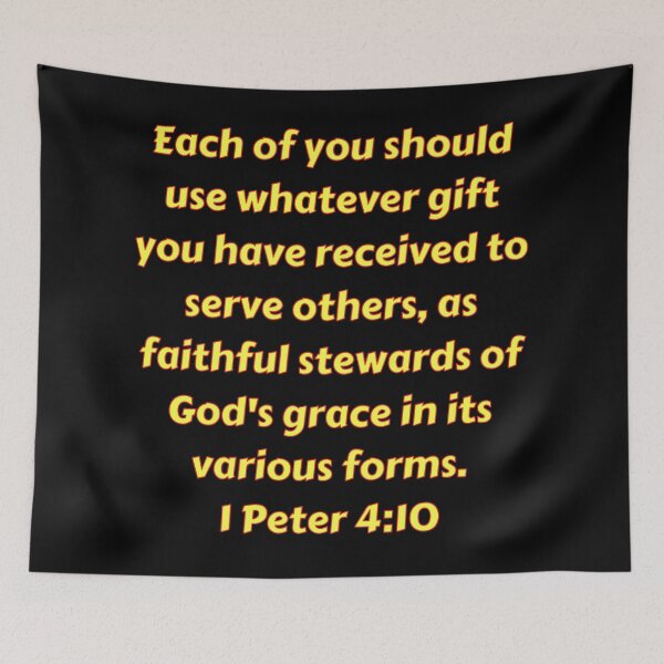 Item preview, Bible Verse 1 Peter 4:10 designed and sold by Prayingwarrior.