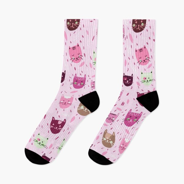 Item preview, Cats pattern, pink designed and sold by Valeria Frustaci.