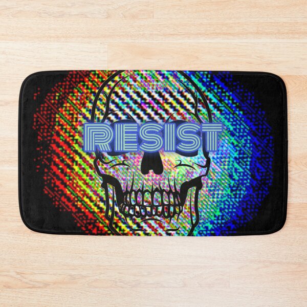 Item preview, Resist Skull Glitchart designed and sold by quietmagenta.