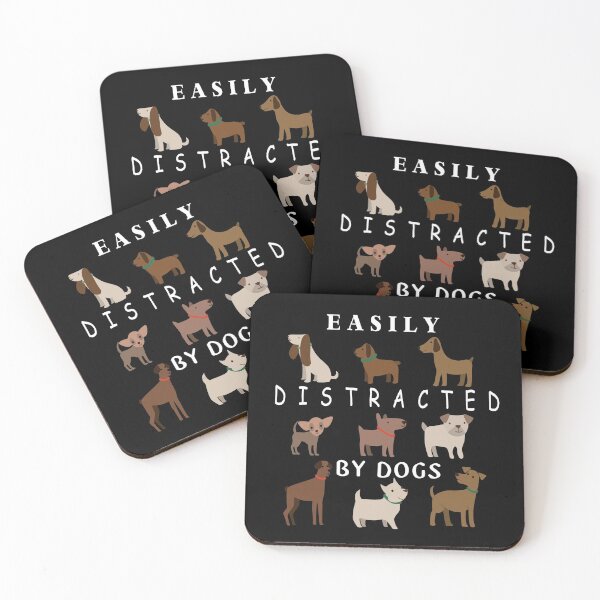 Item preview, easily distracted by dogs designed and sold by trickydee.