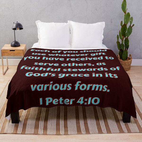 Item preview, Bible Verse 1 Peter 4:10 designed and sold by Prayingwarrior.