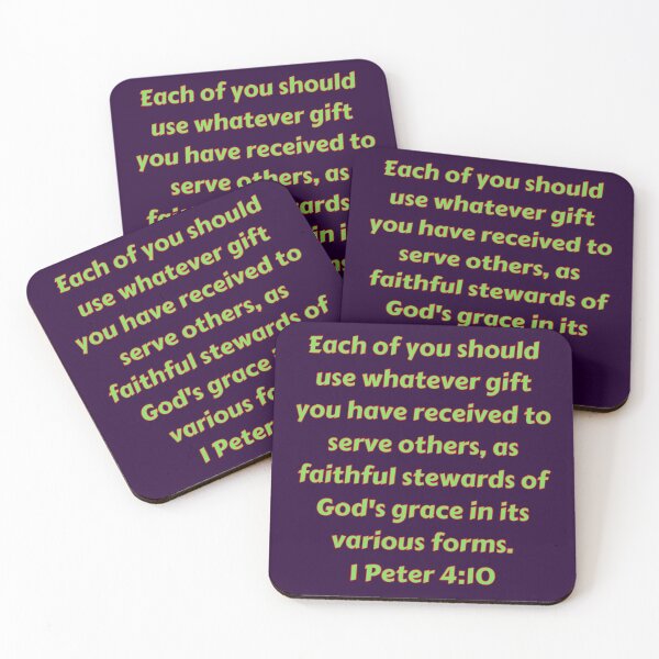 Item preview, Bible Verse 1 Peter 4:10 designed and sold by Prayingwarrior.