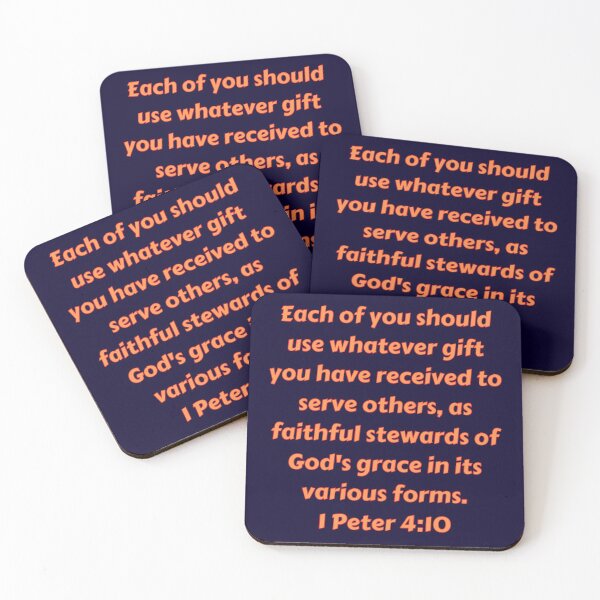Item preview, Bible Verse 1 Peter 4:10 designed and sold by Prayingwarrior.