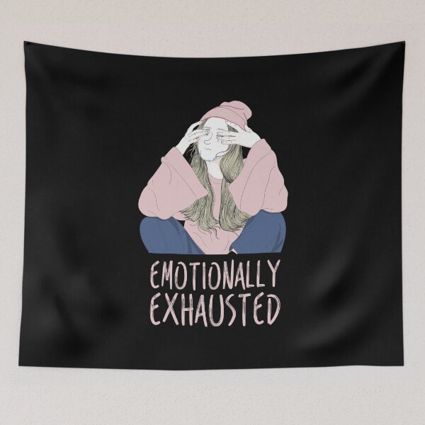 Item preview, Emotionally Exhausted Girl - Pink designed and sold by crazycollective.