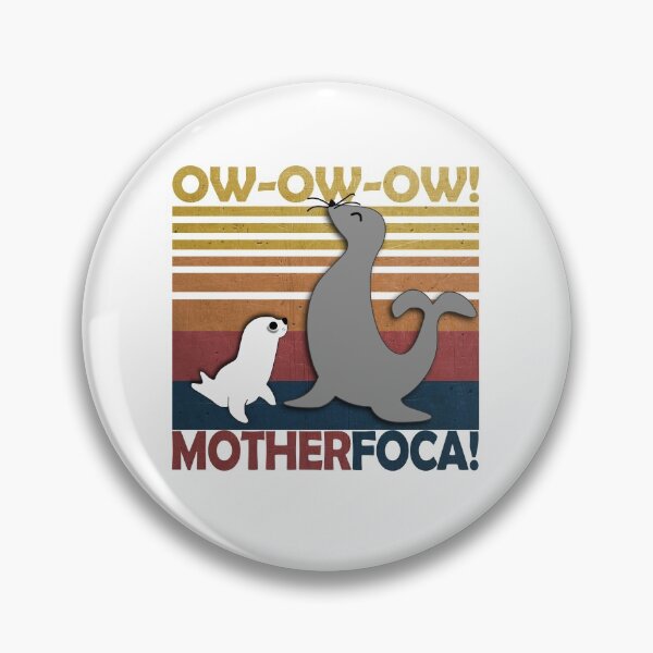 Item preview, ¡Sello retro divertido vintage de Mother Foca! designed and sold by Groenendijk.