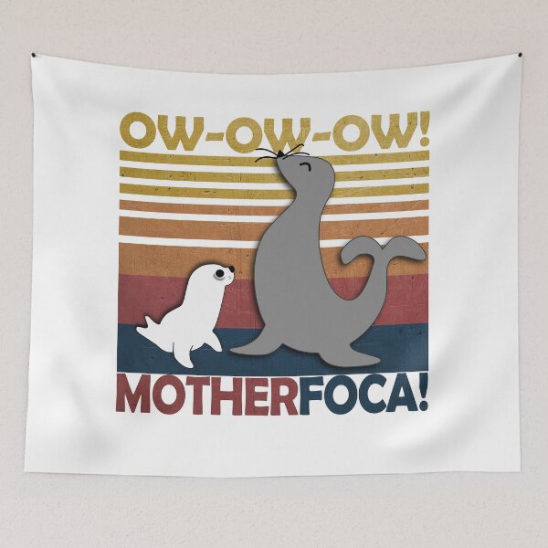 Item preview, ¡Sello retro divertido vintage de Mother Foca! designed and sold by Groenendijk.